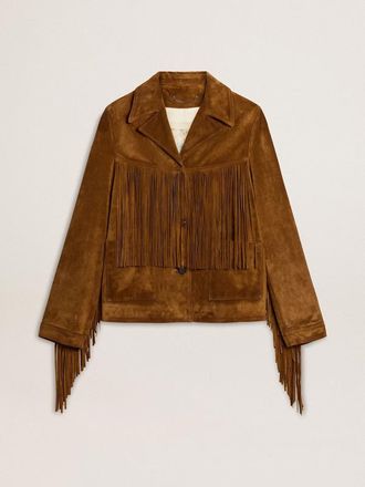 Golden Goose Suede Jacket With Fringes