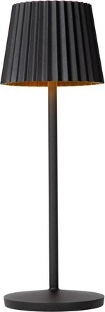 Lucide L&aacute;mpara de mesa de aluminio con 1 led integrado, negro
