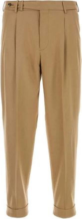 Pantaloni Torino virgin wool straight-leg trousers - Neutrals