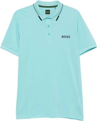 HUGO BOSS Paul Pro Polo - Heren - Polos - Blauw - XL - Polyester - Tops