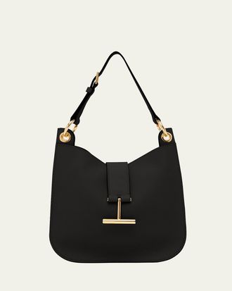 Tom Ford Tara Small Hobo Crossbody in Grained Leather