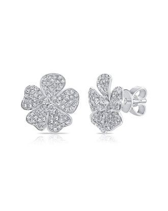 Sabrina Designs 14K 0.57 Ct. Tw. Diamond Flower Studs
