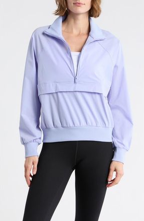 Zella Perfect Day Half Zip Pullover in Purple Inspire at Nordstrom Rack, Size X-Small