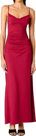 Nia Ina Maxi Dress In Cranberry