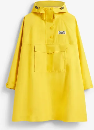 Ganni x Hunter Poncho in 10K Waterproof Shell Size L/XL - Yellow