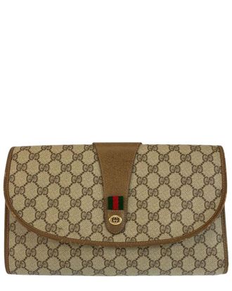 Gucci Gg Supreme Clutch Bag (Authentic Pre-Loved)