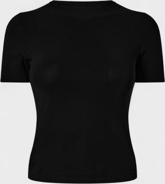 Off-white Womens Athletic Logo Band T-Shirt Black - Size X-Small