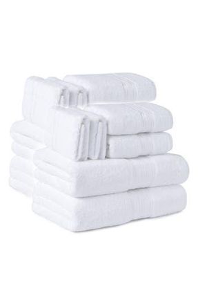 Luxury Home 12-Piece Premium Cotton Towel Set in White at Nordstrom Rack