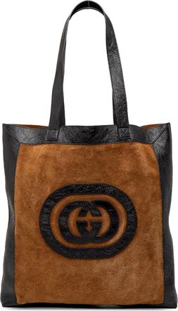 Gucci Pre-owned Womens Large Suede Ophidia Tote - Brown Leather - One Size