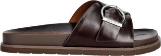 GANT Mardale Slippers - Dames - Sandalen - Bruin - 40 EU - Leer - Schoenen