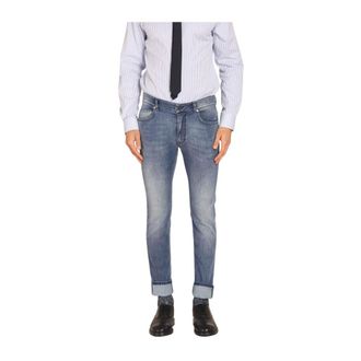 Mason's Slim-fit Jeans, male, Blue, Size: W33 Slim Fit Navy Blue Denim Pants