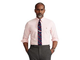 Polo Ralph Lauren Classic Fit Oxford Shirt Mens Clothing Pink : 2XL, Cotton
