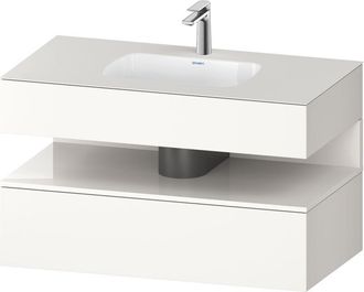 Duravit Qatego Lavabo Encastrado Con Base De Lavabo Consola, - Duravit