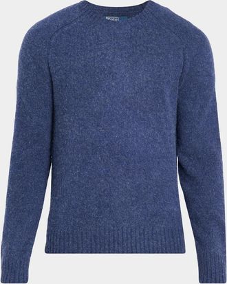 Polo Ralph Lauren Men & apos;s Wool and Cashmere Elbow-Patch Crewneck Sweater