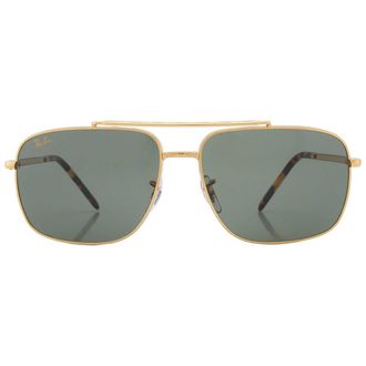 Ray-Ban Green Square Unisex Sunglasses RB3796 919631 62