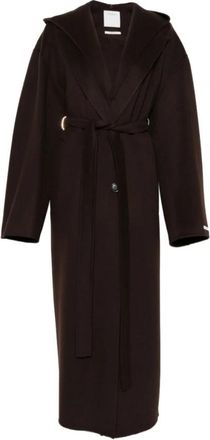 Sportmax Belted Coats - Dames - Jas met riem - Bruin - XS - Jassen