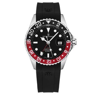 Revue Thommen GMT Diver Automatic Black Dial Mens Watch 17572.2836
