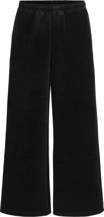 HUGO BOSS Relaxed-fit tracksuit bottoms in stretch velour