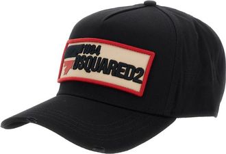 Dsquared2 Black Logo Patch Baseball Hat