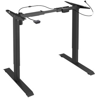 TecTake Estructura para mesa el&eacute;ctrica y ajustable 85-129x65x71-121 cm, negro