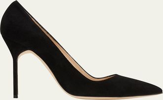 Manolo Blahnik BB 105mm Suede Pumps