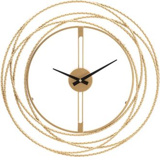 Charme 1921 Gold Strips Wall Clock cm &oslash; 50x4