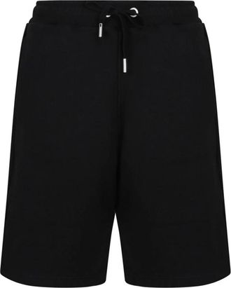 Ami Zwarte Monogram Patroon Shorts - Heren - Korte Broeken - Zwart - S - Katoen - Korte Broeken