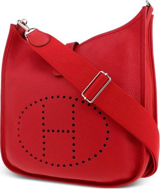 Herm&egrave;s 2017 Evelyne III geperforeerde schoudertas - Rood