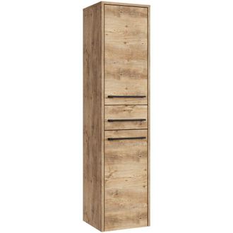 Badplaats Mobile da bagno Florence 30 x 35 x 130 cm rovere castagna - con 2 ante e 1 cassetto