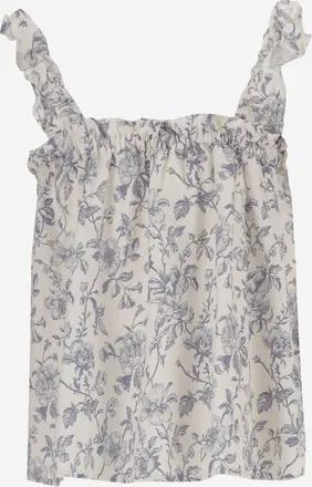 Babe & Tess Girls Linen-Blend Tank Top, Multicolour Blouses And Shirts