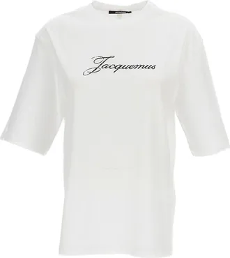 Jacquemus Relaxed-Fit Cotton T-Shirt with Faded Logo