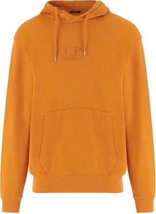 C.P. Company Hoodie met logo - Oranje