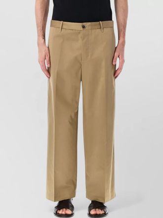 Nine In The Morning cotton straight-leg chino shorts