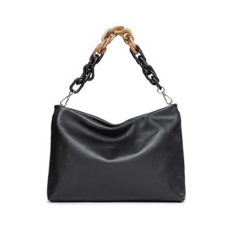 Gianni Chiarini Schoudertas - Dames - Tassen - Zwart - Maat: ONE Size Leer