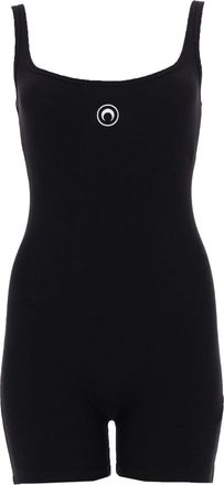 Marine Serre Short Jumpsuit With Logo