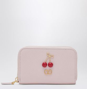Valentino Garavani Quartz Cherryfic Zip-Around Wallet