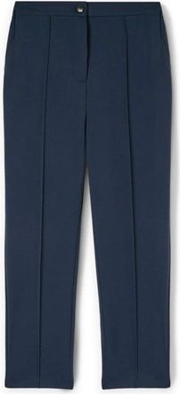 Motivi Normale broek in cr&ecirc;pe stof - Dames - Vrijetijds broeken - Blauw - S - Polyester - Broeken