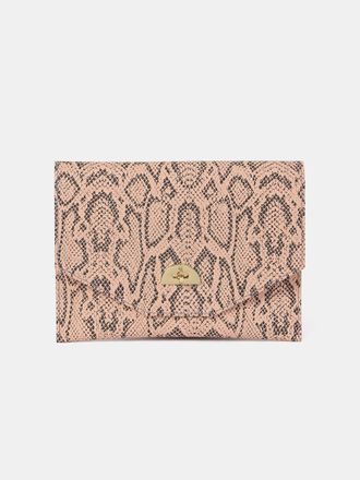 The Cambridge Satchel Company The Twist Lock Pouch - Flax Matte Python