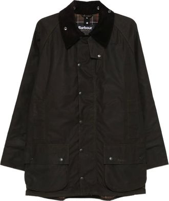 Barbour Gewaxt jack met ribfluwelen kraag - Bruin