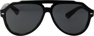 Dolce & Gabbana Stijlvolle zonnebril met model 0Dg 4452 - Heren - Zonnebrillen - Zwart - 60 MM - Accessoires