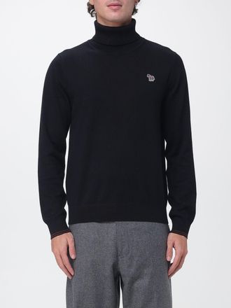 Paul Smith Embroidered-Logo Merino Wool and Cotton-Blend Roll Neck