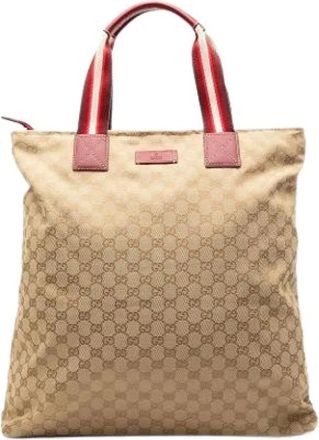 Gucci Pre-owned Tote Bags, female, Brown, Size: ONE SIZE Pre-owned Tote Bag