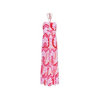Melissa Odabash Maxi Dresses, female, Pink, Size: XS Faye Beach Dress