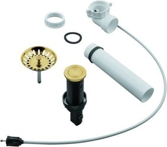 GROHE Desag&uuml;e Grohe Pop-up, Exc&eacute;ntrico De Empuje Redondo Con Cable