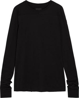 Rick Owens X Moncler Girder Logo-appliqu&eacute;d Cotton T-shirt - Black - M