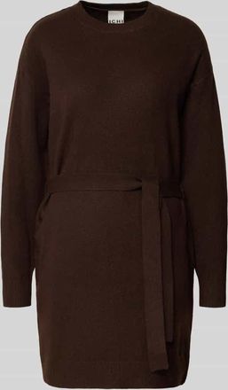 Ichi Relaxed Fit Kleid in Strick-Optik Modell Dasila in Dunkelbraun, Größe XXL