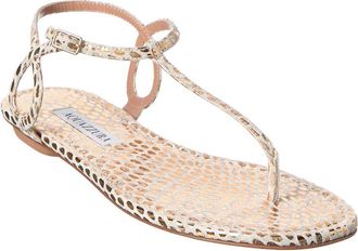 Aquazzura Almost Bare Leather Sandal
