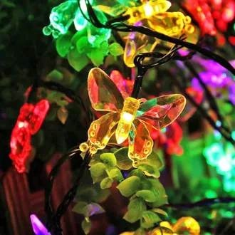 OEM Guirnalda De Luces Led Solares De 5 Metros Para Jard&iacute;n, Luces Para Interiores Y Exteriores, Luces Solares Para Jard&iacute;n, Decoraci&oacute;n Led Solar Para Fiest