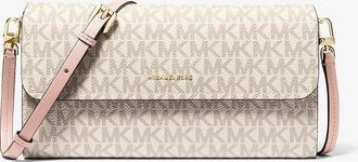 Michael Kors Jet Set Small Signature Logo Smartphone Crossbody Bag