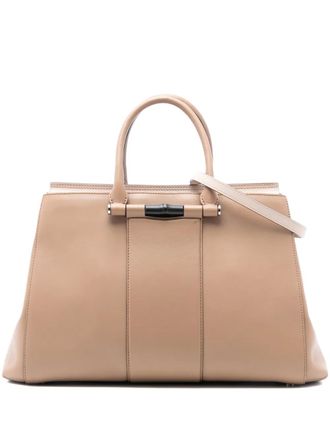 Gucci 2016-2025 Leather Lady Bamboo satchel - women - Calf Leather - One Size - Brown